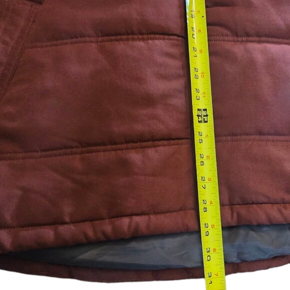 WEATHERPROOF VINTAGE Men's Maroon & Charcoal Full Zip Quilted Vest sz XXL - Picture 6 of 7